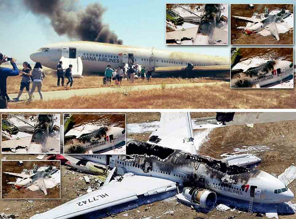 Pesawat Jatuh di Bandara San Fransisco, 2 Tewas dan 182 Cedera 